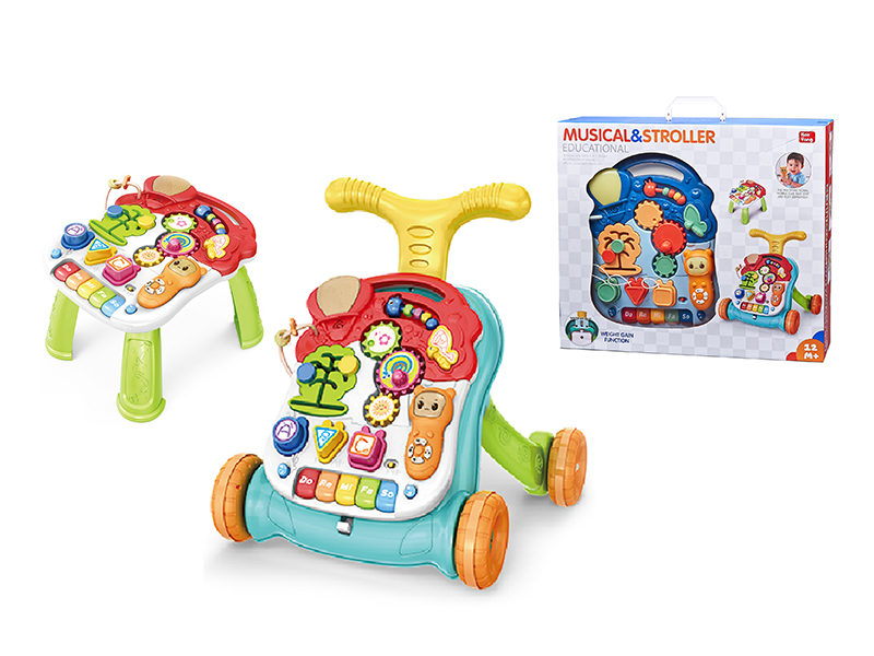 2 In 1 Learning Table Baby Walker