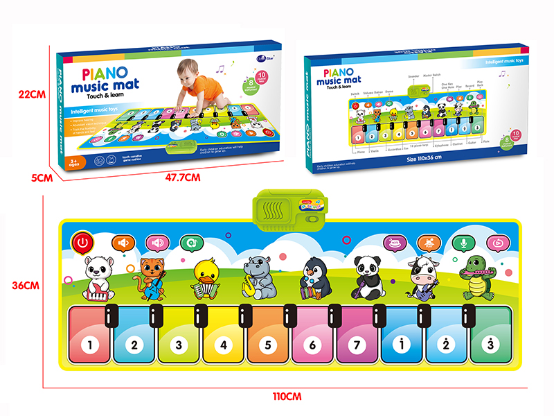 Animal Cartoon Children's Music Electronic Piano Blanket