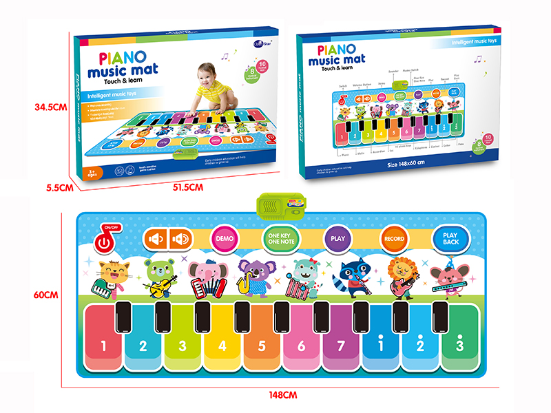 Animal Cartoon Children's Music Electronic Piano Blanket