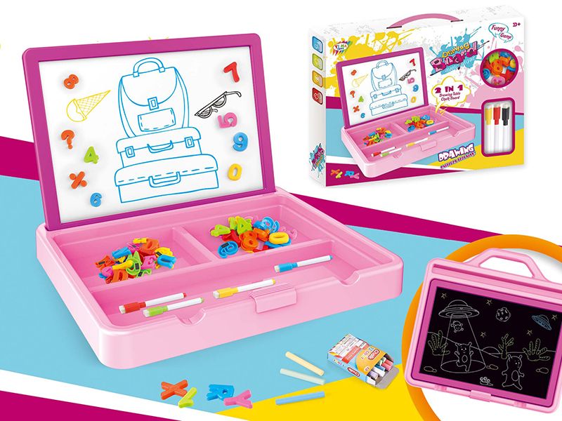 2 In 1Drawing Board Chalk Board