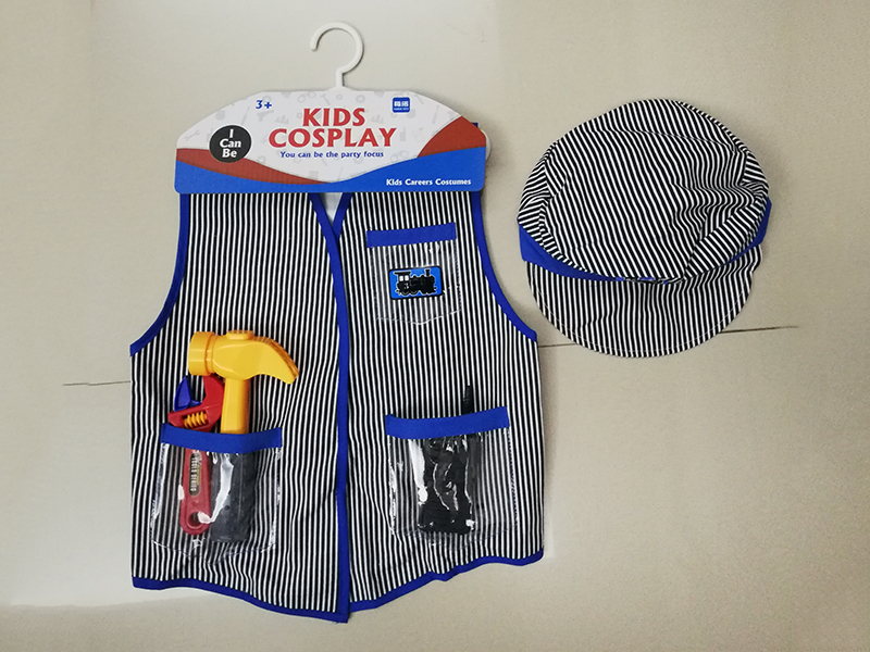 Railway Worker's Vest Set With Cap