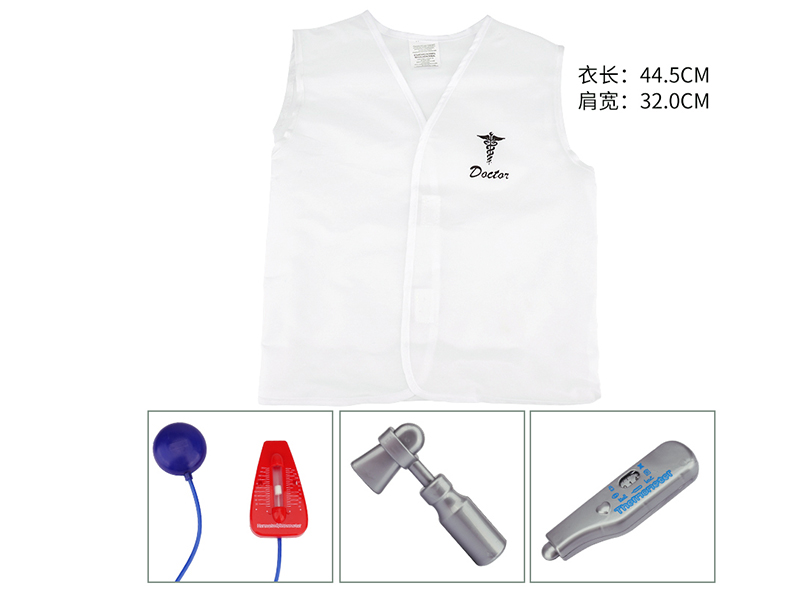 Vest Doctor  Costume With Stethoscope/Blood Pressure Monitor