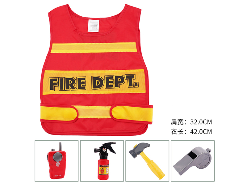 Fire Control Vest With Hammer ,Music Interphone