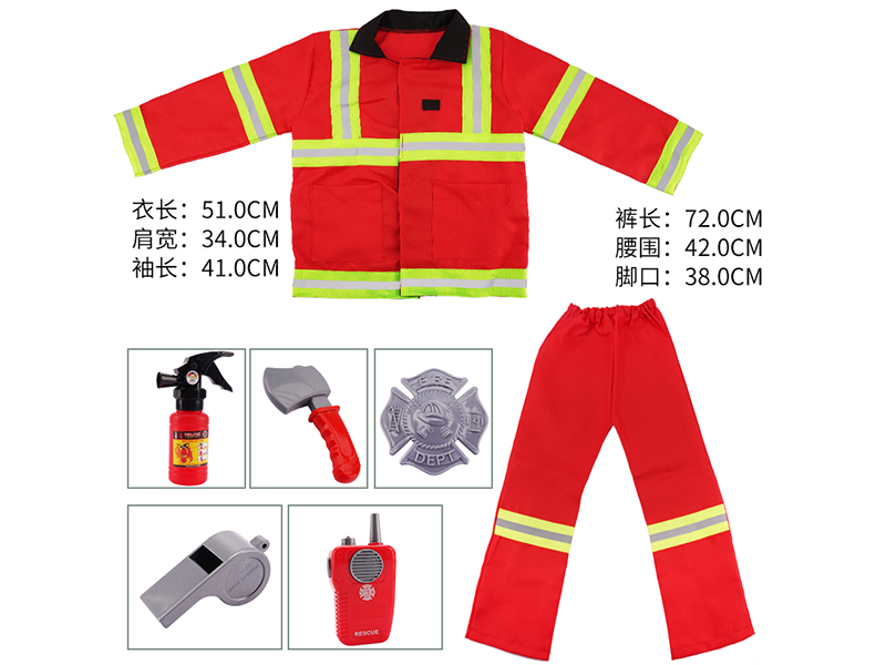 Long Sleeve Fire Control  Costume With Trousers, Music Interphone