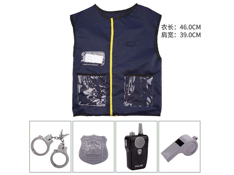 Police Vest With Music Interphone