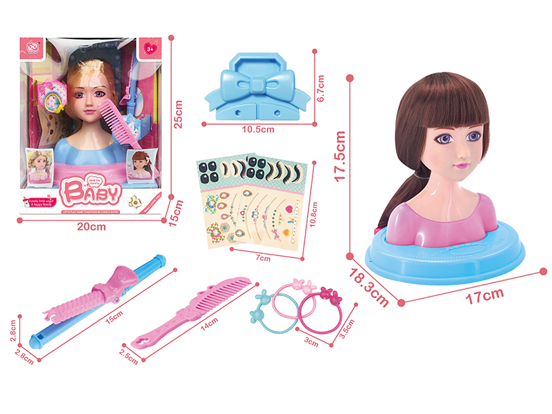 Half-Length Barbie head Set