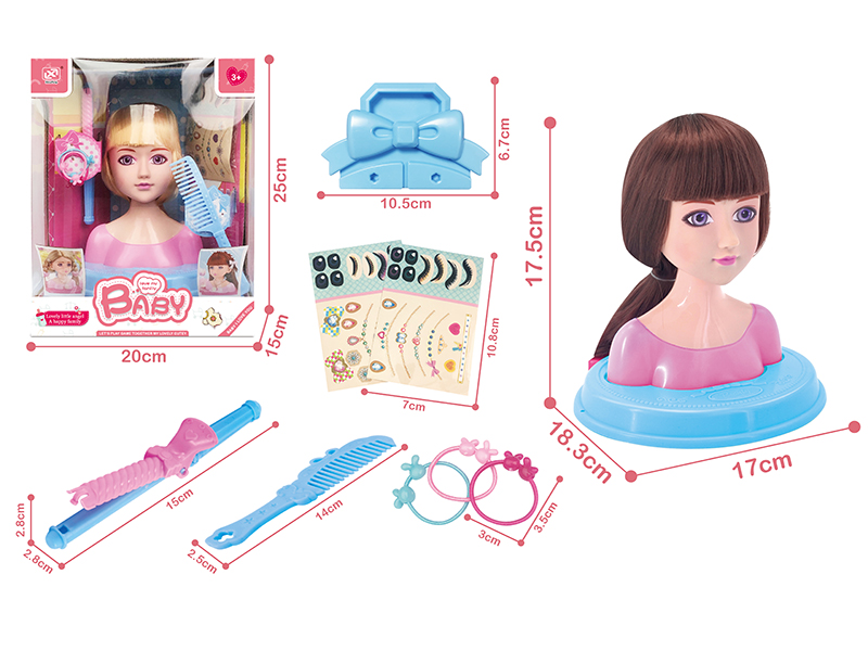 Half-Length Barbie head Set