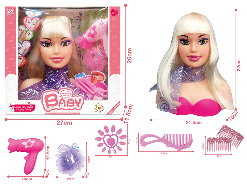 Half-Length Barbie head Set