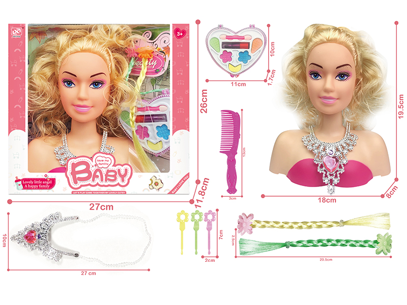 Half-Length Barbie head Set