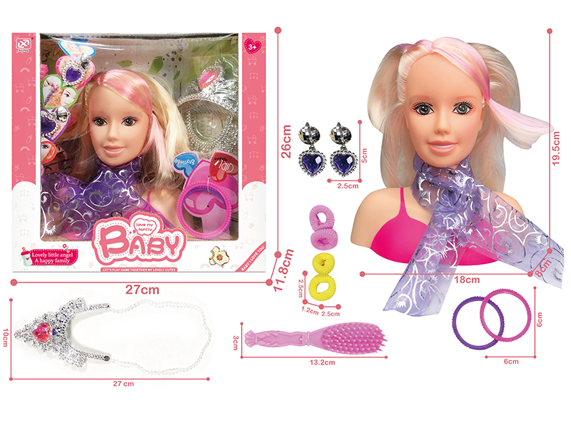 Half-Length Barbie head Set