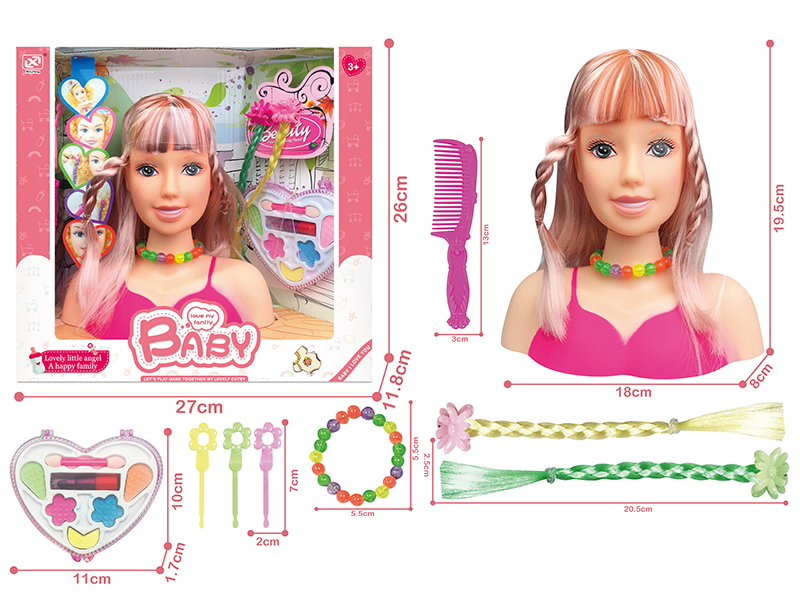 Half-Length Barbie head Set