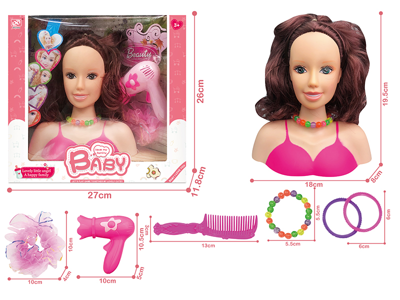Half-Length Barbie head Set