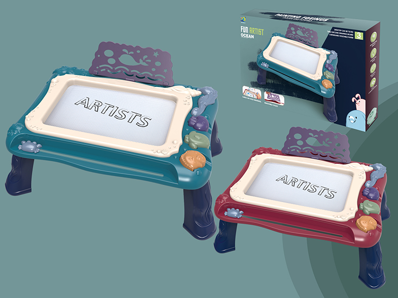 Vertical Ocean Black And White Magnetism Drawing Board