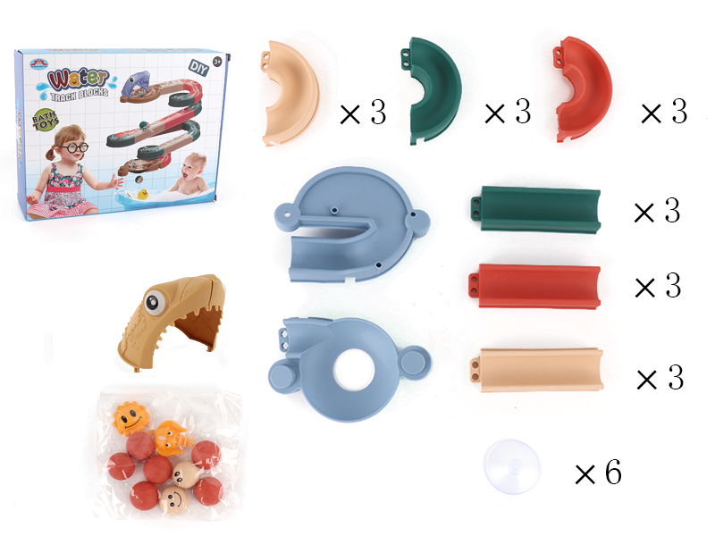 Intelligent DIY Track Building Blocks Bath Toy