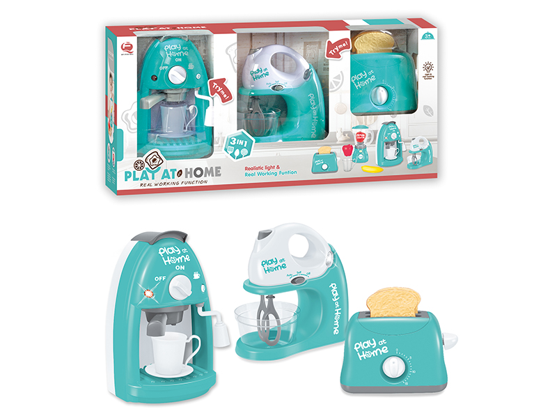 Light Green 3 In 1 Small Household Appliance Set