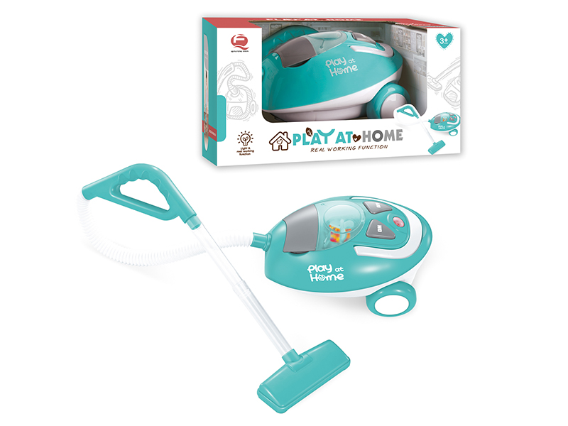 Light Green Vacuum Cleaner With Lights And Simulated Sound