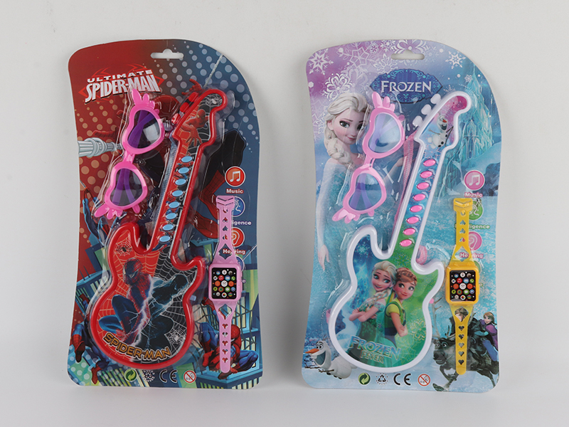 Spider-Man/Frozen Electronic Guitar(Glasses + Watch)