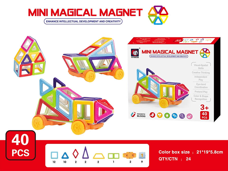 Mini Magnetic Sheet(Solid Color)40pcs