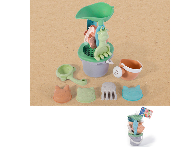 Wheat Straw Beach Toys 9PCS