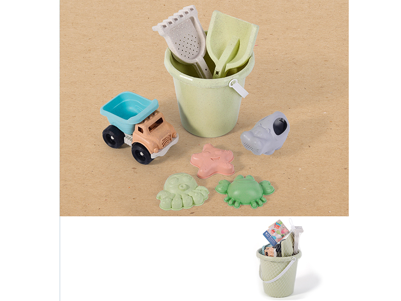 Wheat Straw Beach Toys 8PCS