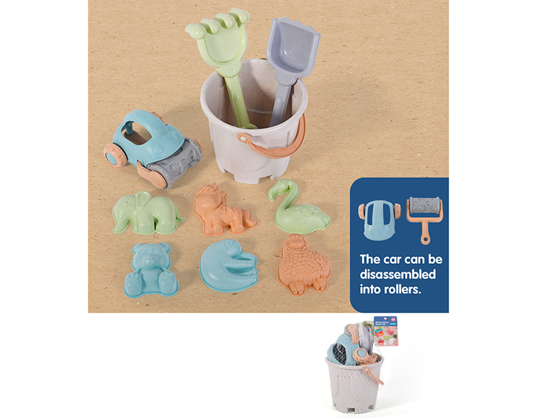 Wheat Straw Beach Toys 10pcs