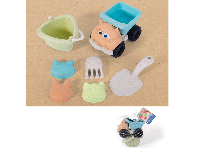 Wheat Straw Beach Car Set 7PCS