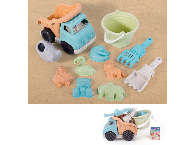 Wheat Straw Beach Car Set 11PCS