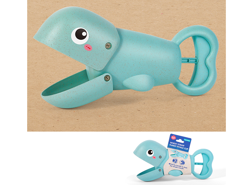 Wheat Straw Whales Clip 1PCS