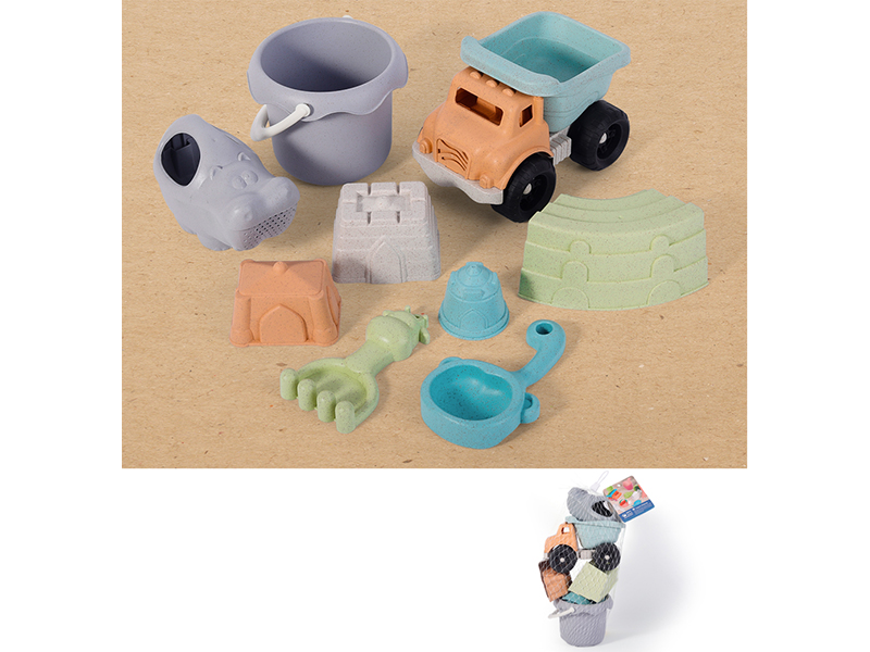 Wheat Straw Beach Car Set 9PCS