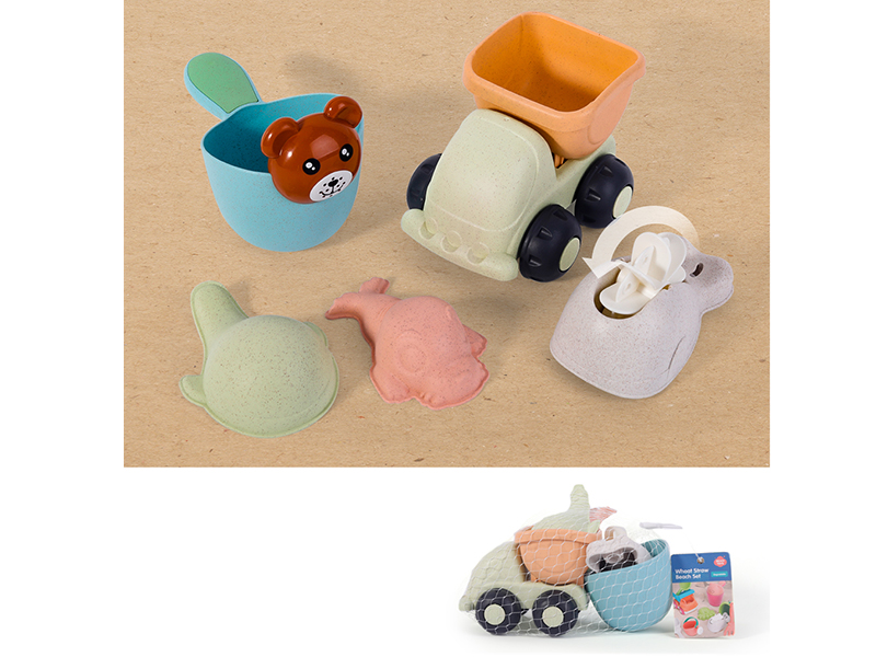 Wheat Straw Beach Car Set 5PCS