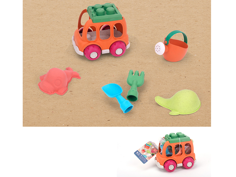 Wheat Straw  Beach Car Set 6pcs