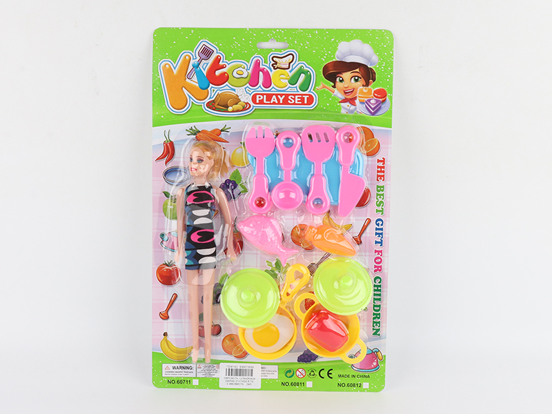 Doll + Kitchen Set