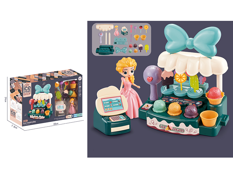 DIY Ice Cream Shop(Princess Cash Register)22pcs