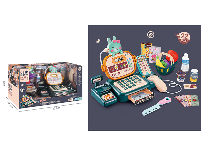 Cute Rabbit Intelligent Cash Register 22pcs