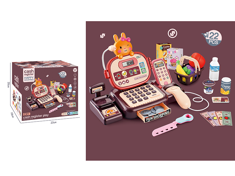 Cute Rabbit Intelligent Cash Register 22pcs