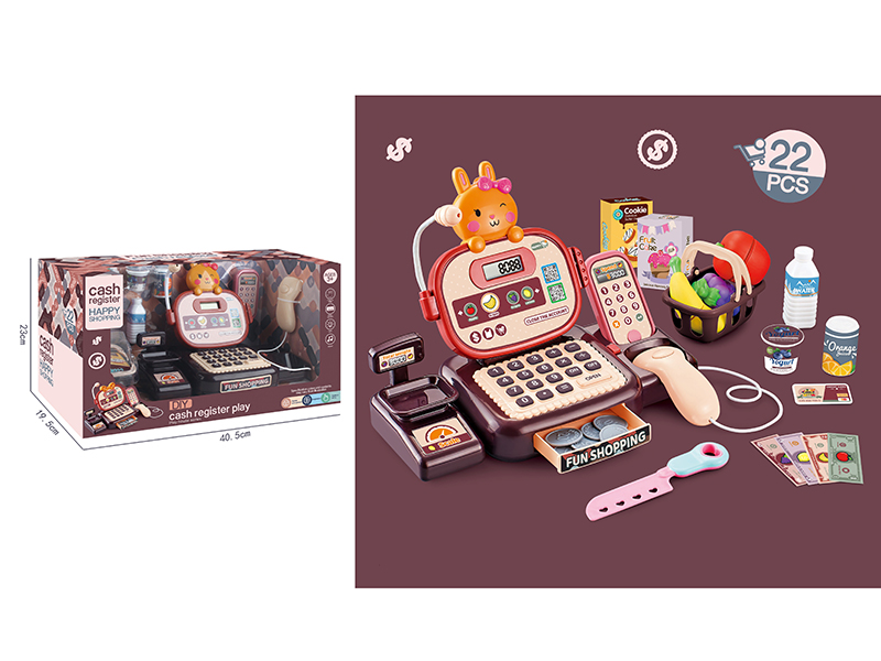 Cute Rabbit Intelligent Cash Register 22pcs