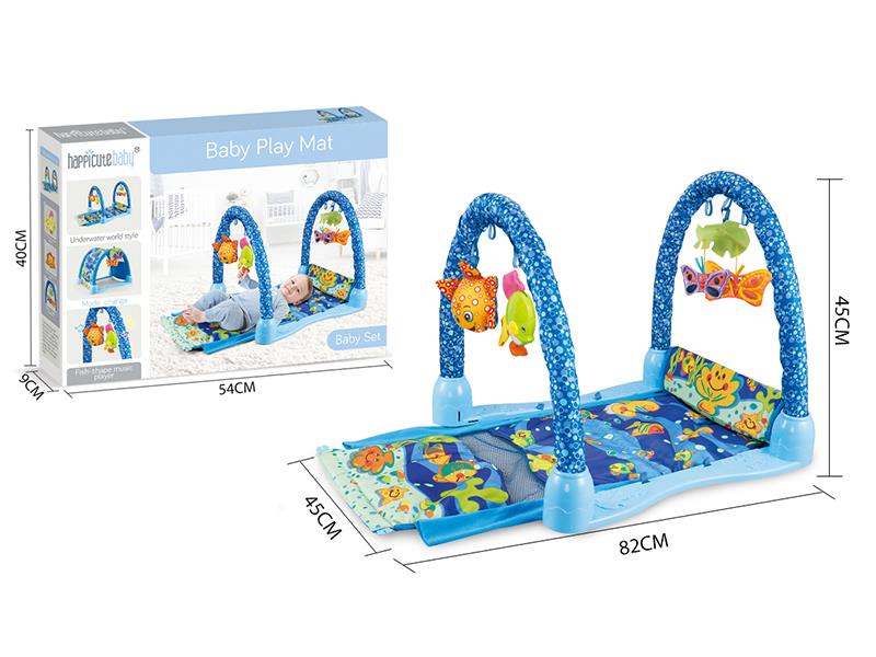 Dual Purpose  Baby Play Mat(Blue)