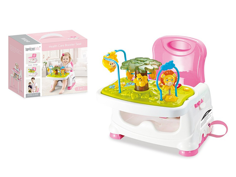 Baby Seat + Piano Game Table(Pink)