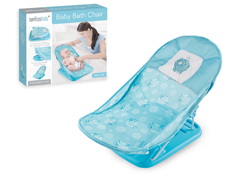 Baby Bath Chair + Pillow(Blue)