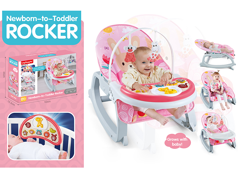 3 In 1 Music Vibration Baby Bouncer