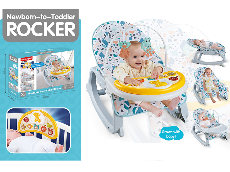 3 In 1 Music Vibration Baby Bouncer