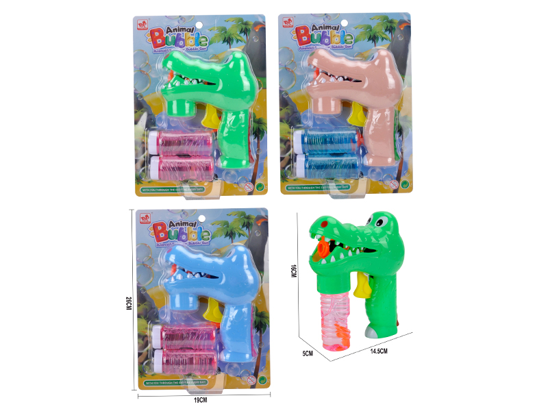 Solid Color Crocodile Automatic Bubble Gun