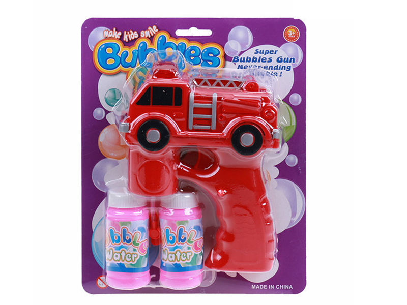Fire Engine B/O Automatic Bubble Gun(With Music And Light)