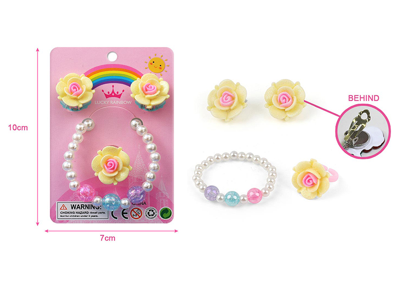 Adornment Toys-Earclip Bracelet Set