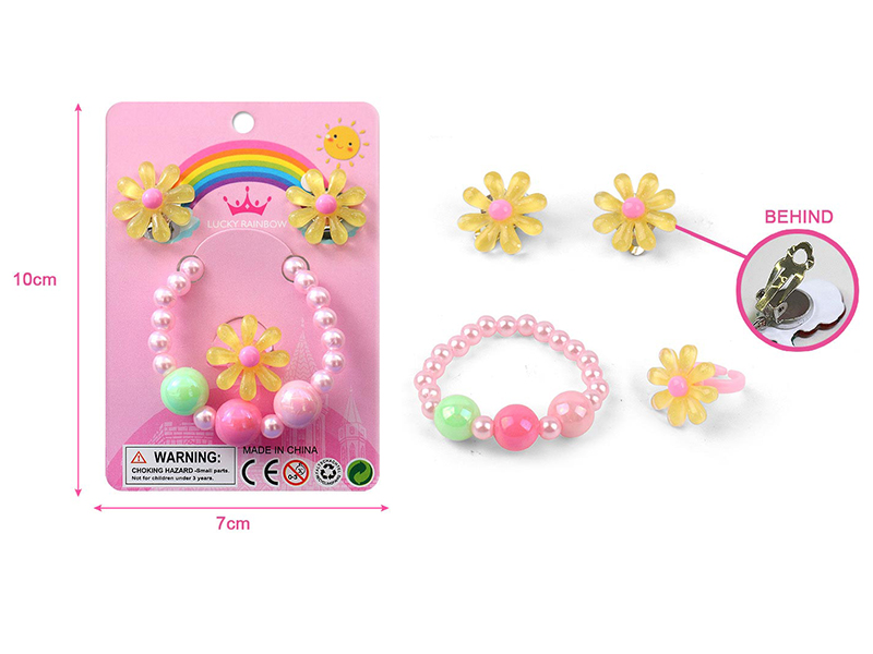 Adornment Toys-Earclip Bracelet Set