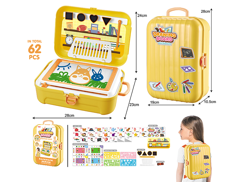 Multifunctional Writing Board With Accessories 62pcs