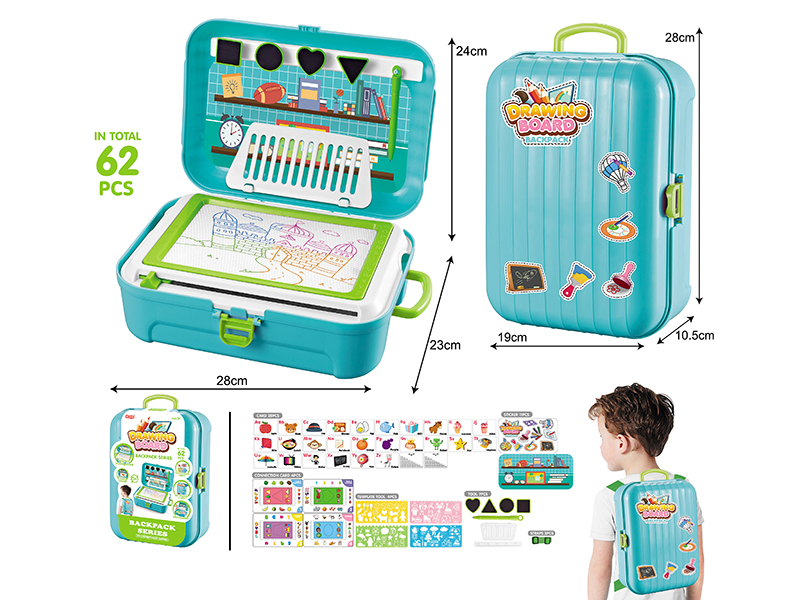 Multifunctional Writing Board With Accessories 62pcs