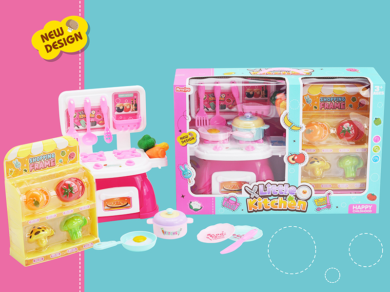 Kitchen Set With Shopping Rack