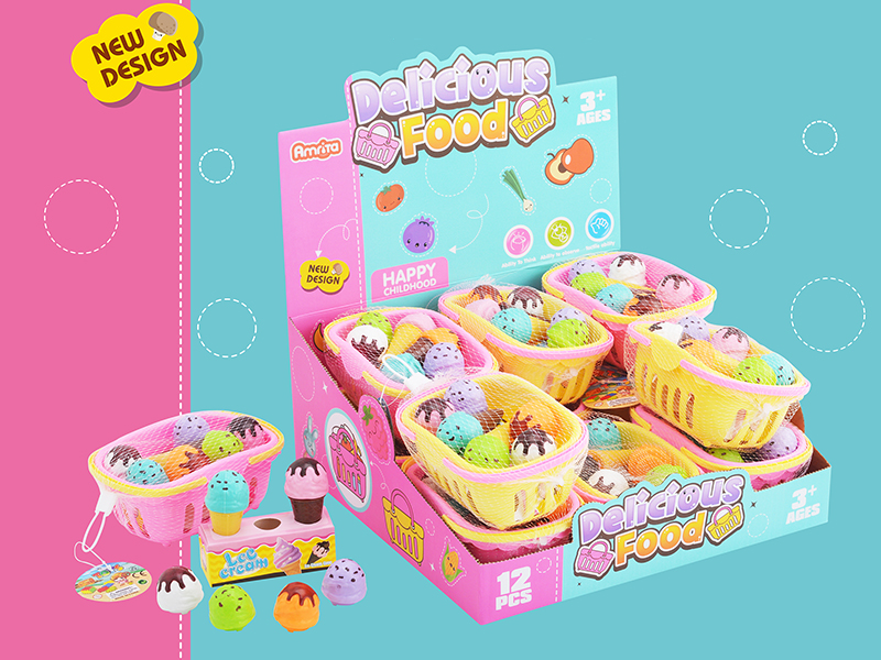 Ice Cream Shopping Basket 12pcs
