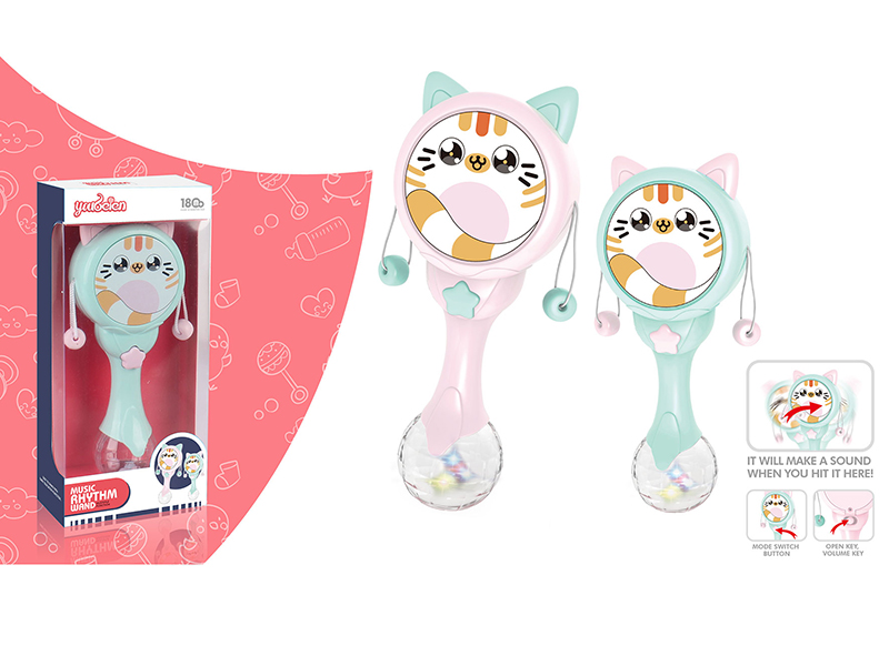 Music Rattle-Drum(With Music And Light)